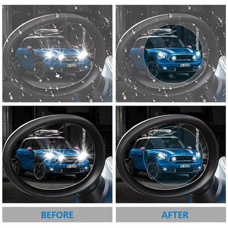 Gadget Techsuit Rainproof Film (set de 2), for Car Rear-View Mirror, 95 x 135mm, Transparent