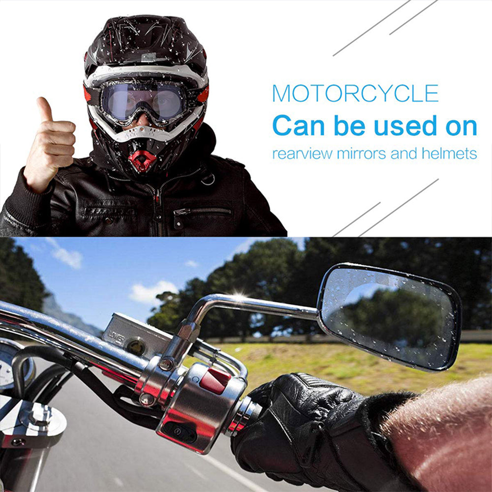 Gadget Techsuit Rainproof Film (set de 2), for Car Rear-View Mirror, 95 x 135mm, Transparent