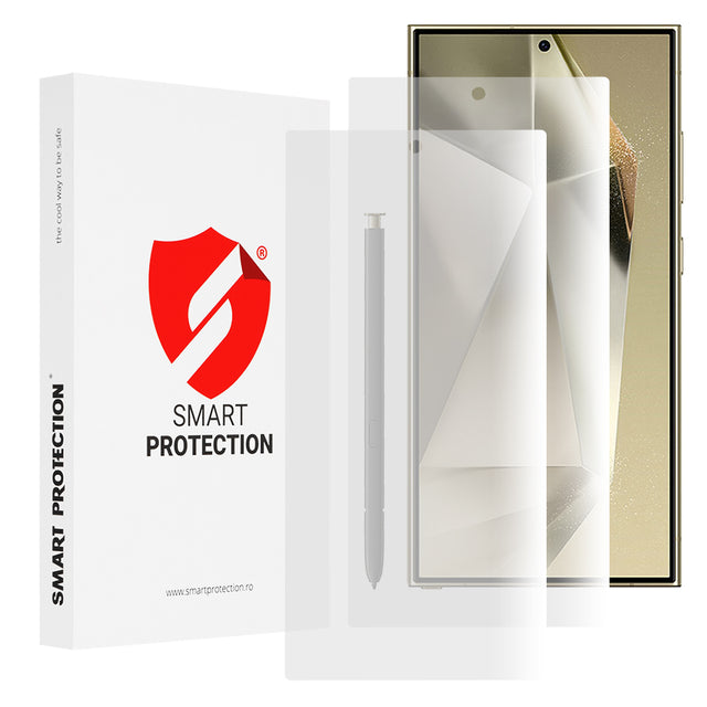 Folie de protectie Smart Protection Premium Classic (set de 2) compatibil cu Samsung Galaxy S24 Ultra, Transparent