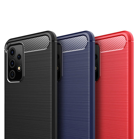 Husa de protectie Techsuit Carbon Silicone compatibil cu Samsung Galaxy A32 5G, Negru