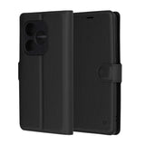 Husa de protectie Techsuit Leather Folio compatibil cu Realme GT 6 / GT 6T, Negru