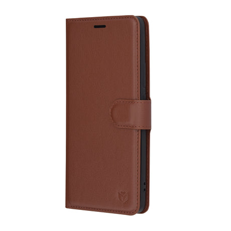 Husa de protectie Techsuit Leather Folio compatibil cu Oppo Reno12, Maro