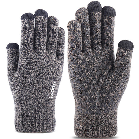 iWarm Touchscreen Gloves (ST0005), Double Layer and Velvet/Acrylic, Size 21cm, Gri