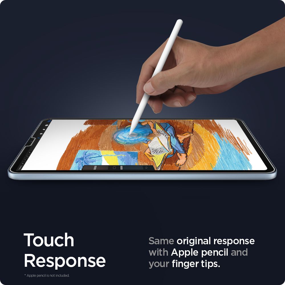 Husa de protectie tableta Spigen Glas.tR EZ-FIT (AGL02065) compatibil cu Apple iPad Air 4 / 5 (2020/2022) / Pro 11 (2020/2021), Transparent