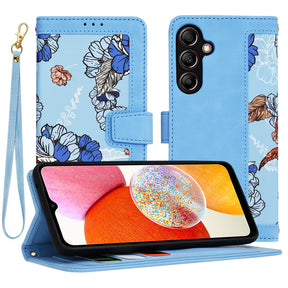 Husa de protectie Techsuit FlipCraft compatibil cu Samsung Galaxy A14 4G / A14 5G, Vibrant Blue