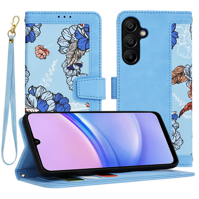 Husa de protectie Techsuit FlipCraft compatibil cu Samsung Galaxy A15 4G / A15 5G, Vibrant Blue