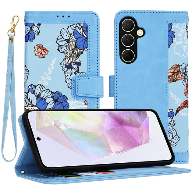 Husa de protectie Techsuit FlipCraft compatibil cu Samsung Galaxy A35 5G, Vibrant Blue