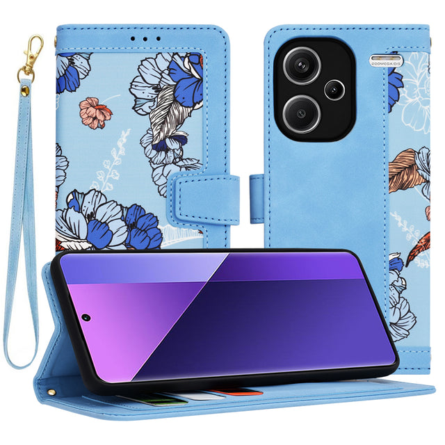 Husa de protectie Techsuit FlipCraft compatibil cu Xiaomi Redmi Note 13 Pro+ 5G, Vibrant Blue