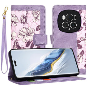 Husa de protectie Techsuit FlipCraft compatibil cu Honor Magic6 Pro, Mysterious Purple
