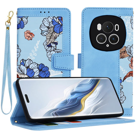 Husa de protectie Techsuit FlipCraft compatibil cu Honor Magic6 Pro, Vibrant Blue