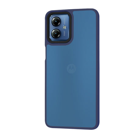 Husa de protectie Techsuit HaloFrost Series compatibil cu Motorola Moto G14, Albastru Inchis