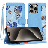 Husa de protectie Techsuit FlipCraft compatibil cu iPhone 15 Pro Max, Vibrant Blue