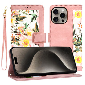 Husa de protectie Techsuit FlipCraft compatibil cu iPhone 15 Pro Max, Sweetheart Pink