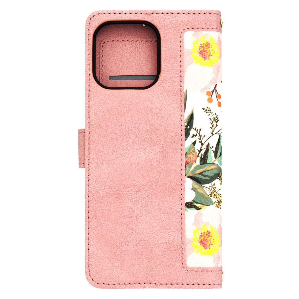 Husa de protectie Techsuit FlipCraft compatibil cu iPhone 15 Pro Max, Sweetheart Pink