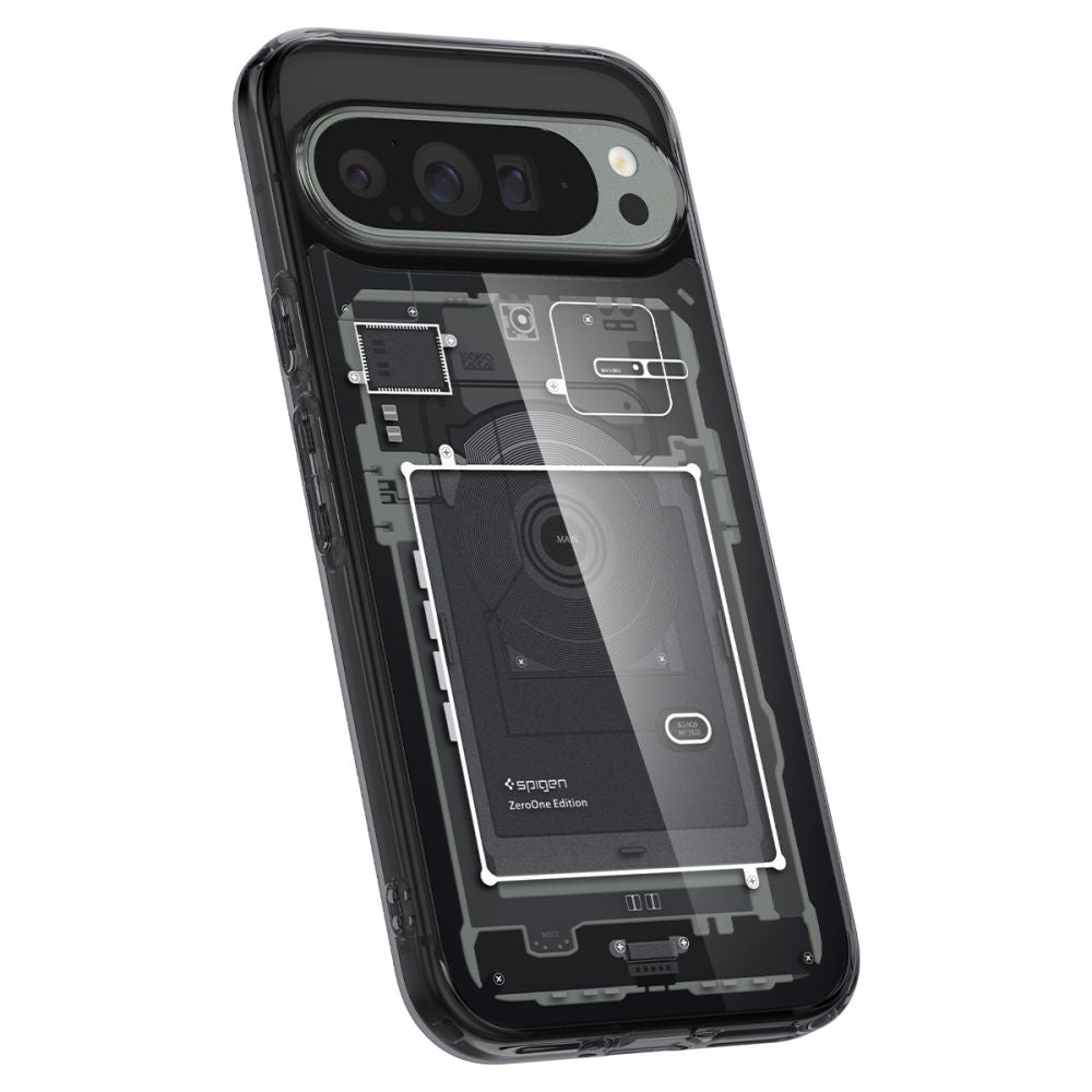 Husa de protectie Spigen Ultra Hybrid Zero One (ACS07722) compatibil cu Google Pixel 9 Pro XL, Negru Mat