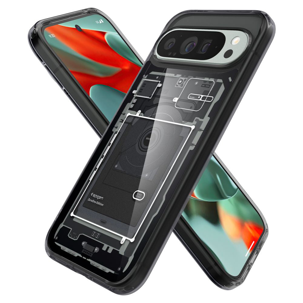 Husa de protectie Spigen Ultra Hybrid Zero One (ACS07722) compatibil cu Google Pixel 9 Pro XL, Negru Mat