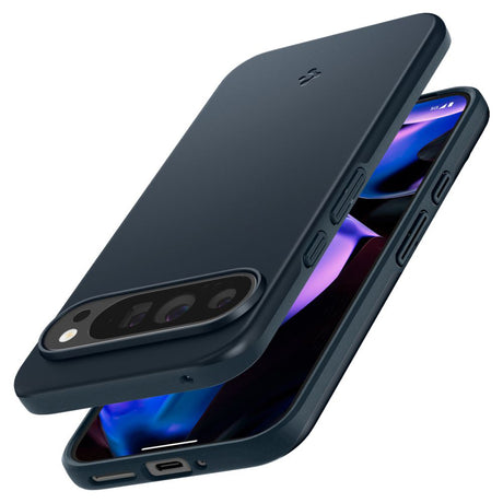 Husa de protectie Spigen Thin Fit (ACS07732) compatibil cu Google Pixel 9 Pro XL, Metal Slate