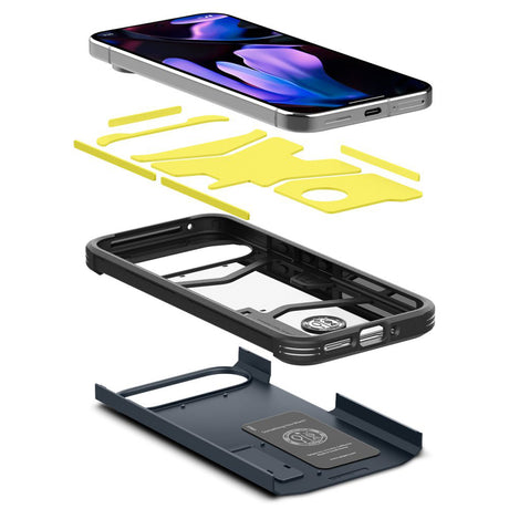 Husa de protectie Spigen Tough Armor (ACS07727) compatibil cu Google Pixel 9 Pro XL, Metal Slate