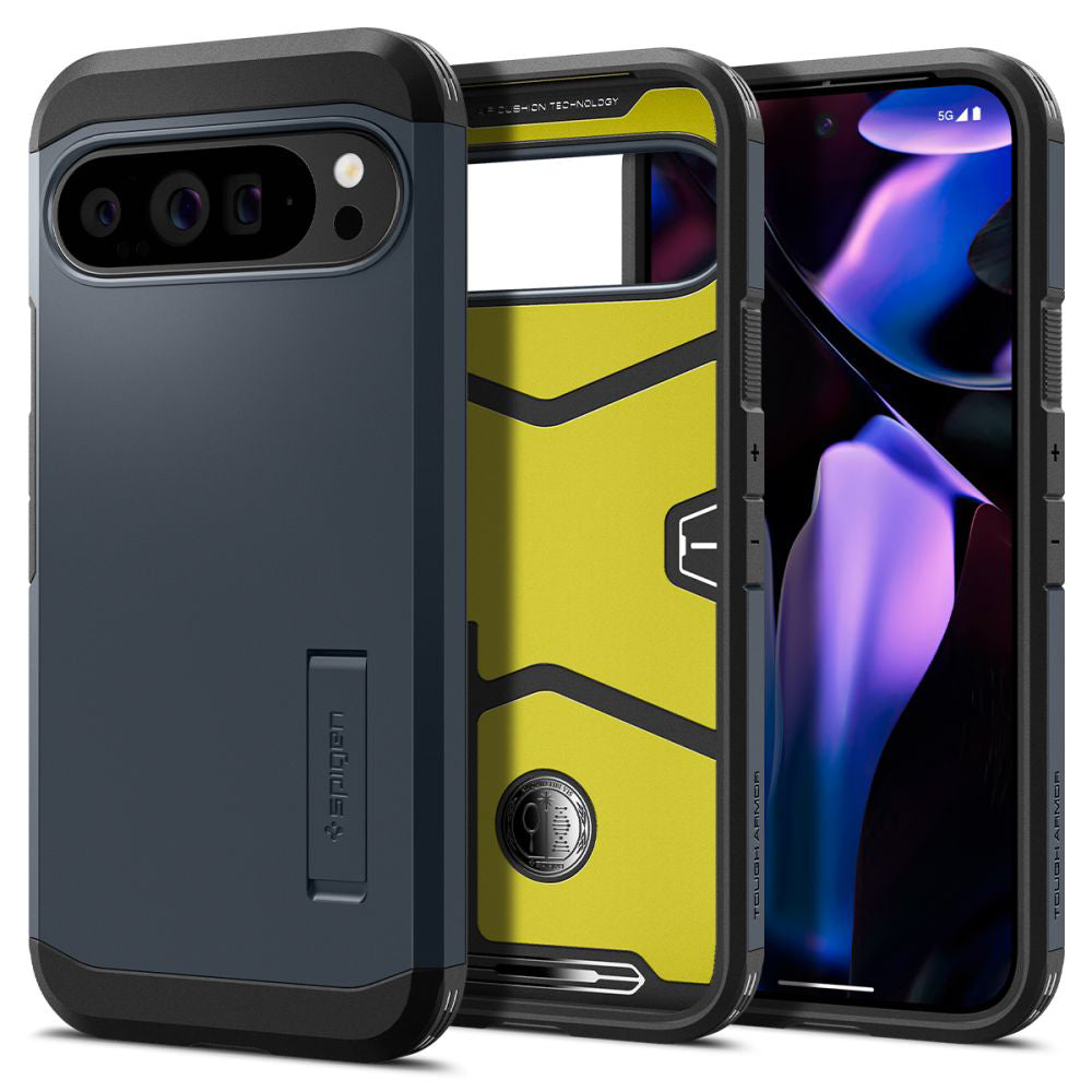 Husa de protectie Spigen Tough Armor (ACS07727) compatibil cu Google Pixel 9 Pro XL, Metal Slate