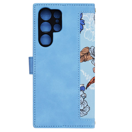 Husa de protectie Techsuit FlipCraft compatibil cu Samsung Galaxy S22 Ultra 5G, Vibrant Blue