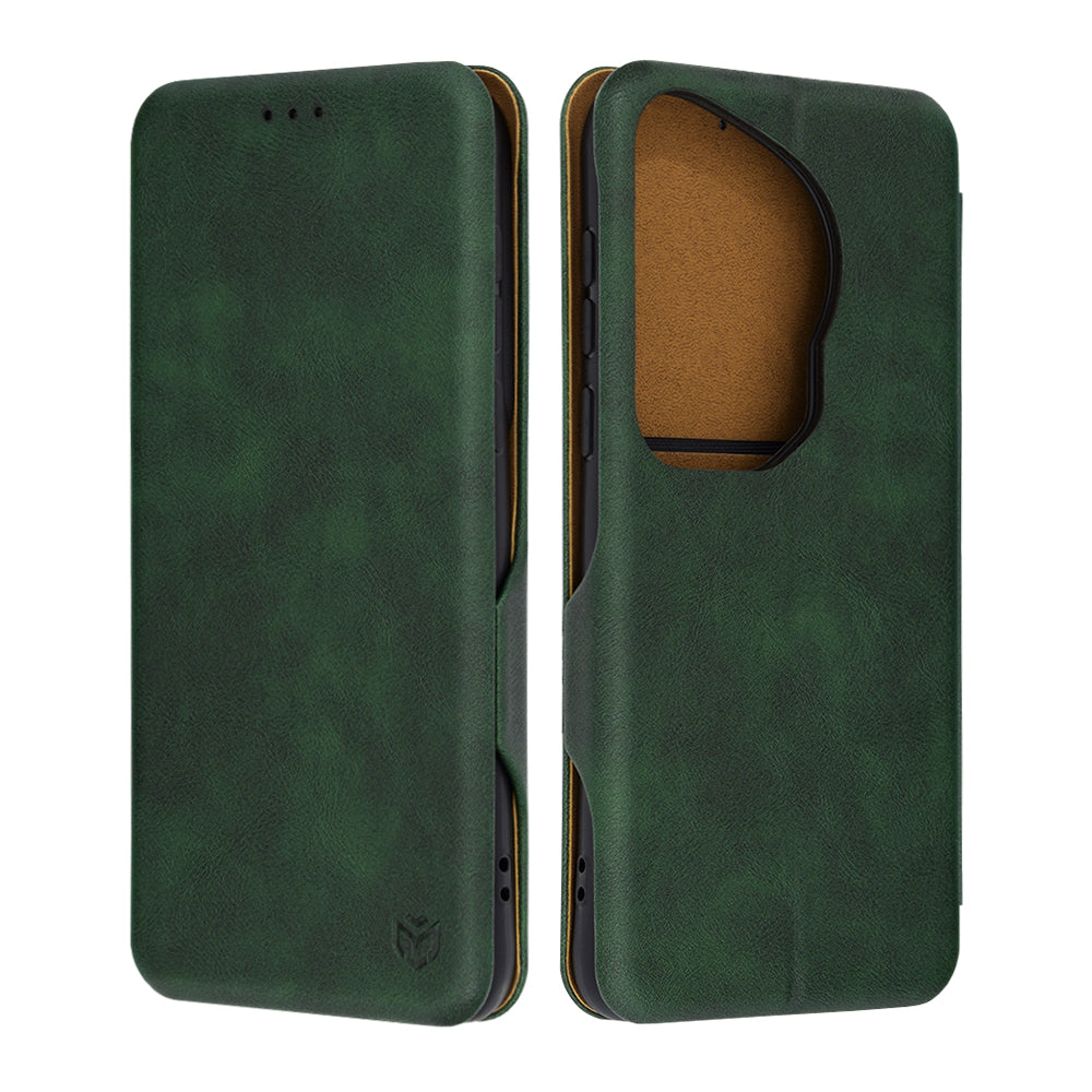 Husa de protectie Techsuit Safe Wallet Plus compatibil cu Huawei Pura 70 Ultra, Verde
