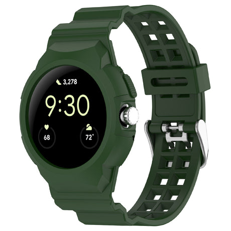 Curea smartwatch Techsuit Watchband (W065) compatibil cu Google Pixel Watch / Watch 2 / Watch 3 / Watch 4 41mm, Verde