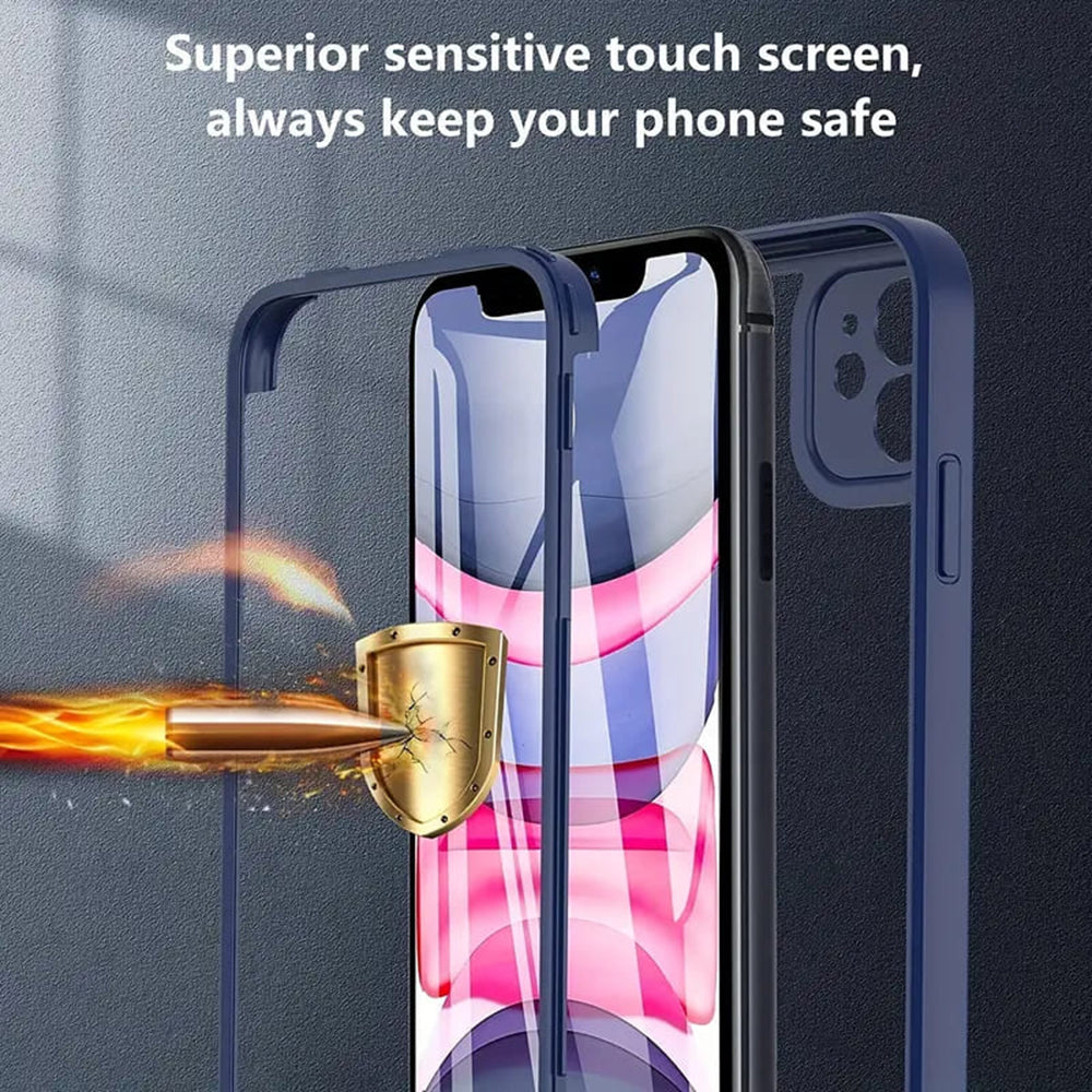 Folie de protectie Techsuit ColorVerse 360 MagSafe Series + compatibil cu iPhone 14 Pro, Roz