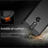 Husa de protectie TechSuit Carbon Silicone compatibil cu Nokia 2.4, Negru