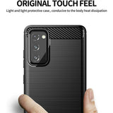 Husa de protectie TechSuit Carbon Silicone compatibil cu Samsung Galaxy S20 FE 4G / S20 FE 5G, Negru
