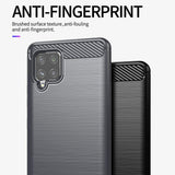 Husa de protectie TechSuit Carbon Silicone compatibil cu Samsung Galaxy A42 5G, Negru