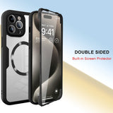 Folie de protectie Techsuit ColorVerse 360 MagSafe Series + compatibil cu iPhone 16, Negru
