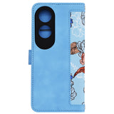 Husa de protectie Techsuit FlipCraft compatibil cu Oppo A60 4G, Vibrant Blue