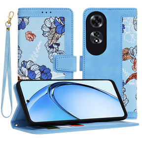 Husa de protectie Techsuit FlipCraft compatibil cu Oppo A60 4G, Vibrant Blue