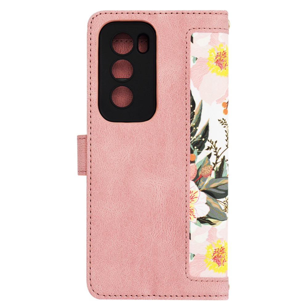 Husa de protectie Techsuit FlipCraft compatibil cu Oppo Reno12, Sweetheart Pink