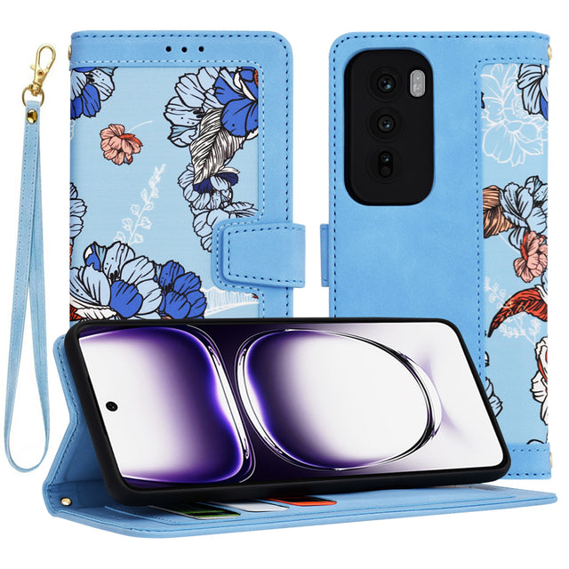Husa de protectie Techsuit FlipCraft compatibil cu Oppo Reno12, Vibrant Blue