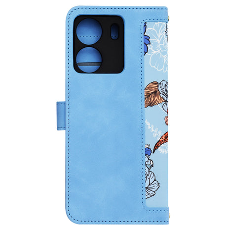Husa de protectie Techsuit FlipCraft compatibil cu Xiaomi Redmi 13C 4G / Poco C65, Vibrant Blue