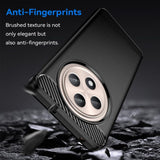 Husa de protectie Techsuit Carbon Silicone compatibil cu Oppo Reno12 F 4G / Reno12 F 5G / Reno12 FS 4G / Reno12 FS 5G, Negru