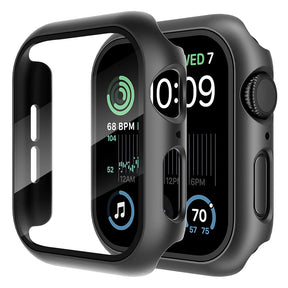 Folie de protectie smartwatch Techsuit Defense360 Pro + Screen Protector compatibil cu Apple Watch 4 / 5 / 6 / SE (44mm), Negru