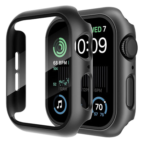 Husă + folie Techsuit pentru Apple Watch 4 / Apple Watch SE 40mm / Apple Watch 6 40mm, neagră