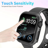Folie de protectie smartwatch Techsuit Defense360 Pro + Screen Protector compatibil cu Apple Watch 4 / 5 / 6 / SE (40mm), Negru
