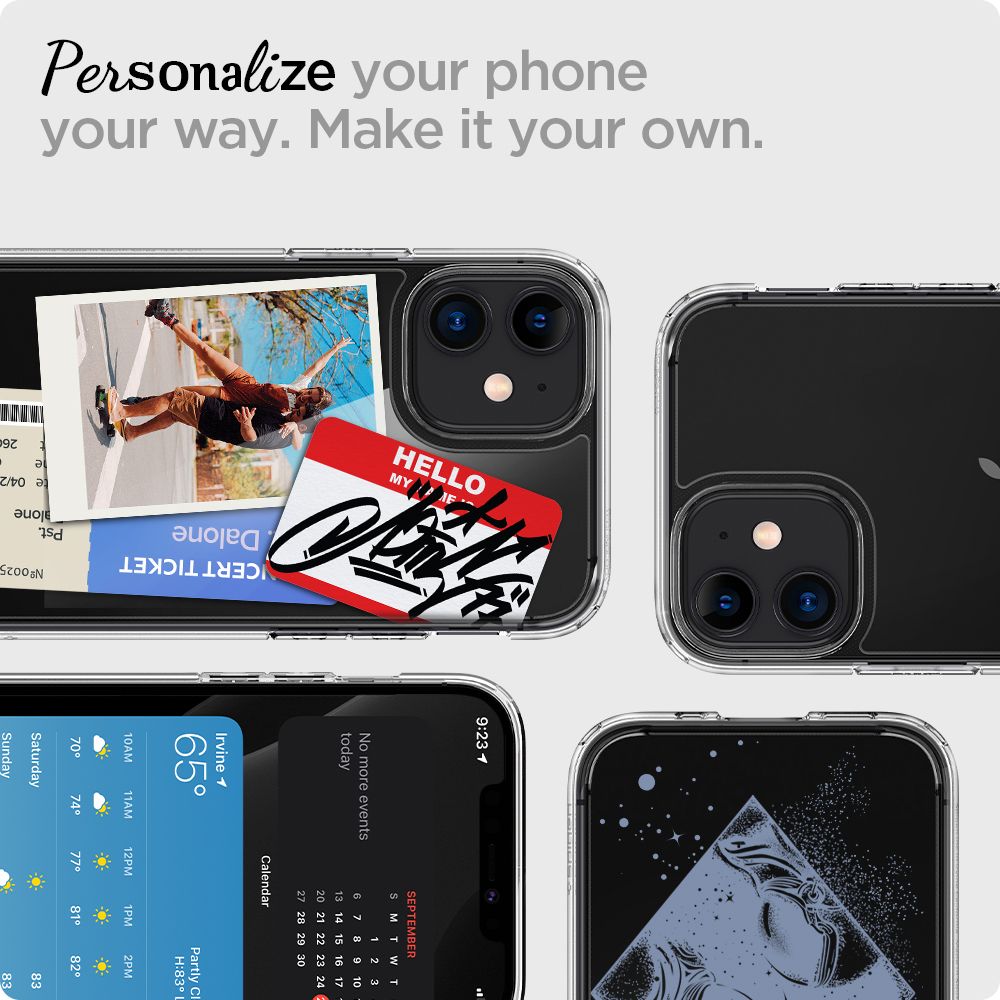 Husa de protectie Spigen Ultra Hybrid (ACS01702) compatibil cu iPhone 12 / iPhone 12 Pro, Transparent
