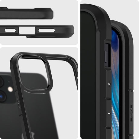 Husa de protectie Spigen Ultra Hybrid (ACS01703) compatibil cu iPhone 12 / iPhone 12 Pro, Negru