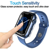 Folie de protectie smartwatch Techsuit Defense360 Pro + Screen Protector compatibil cu Apple Watch 7 (41mm), Transparent