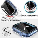 Folie de protectie smartwatch Techsuit Defense360 Pro + Screen Protector compatibil cu Apple Watch 7 (41mm), Transparent