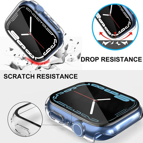 Husă + folie Techsuit pentru Apple Watch 7 (45mm), transparentă