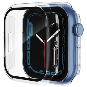 Folie de protectie smartwatch Techsuit Defense360 Pro + Screen Protector compatibil cu Apple Watch 7 (45mm), Transparent