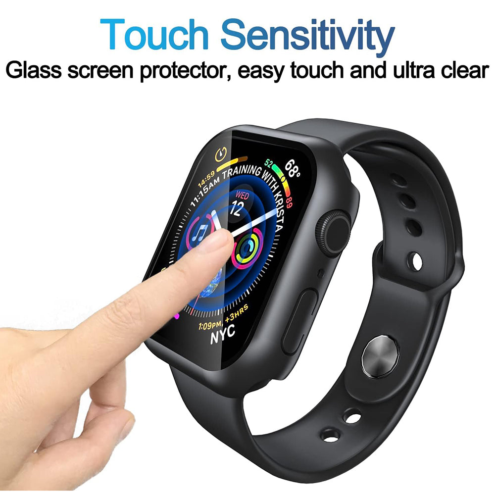 Folie de protectie smartwatch Techsuit Defense360 Pro + Screen Protector compatibil cu Apple Watch 7 (45mm), Negru