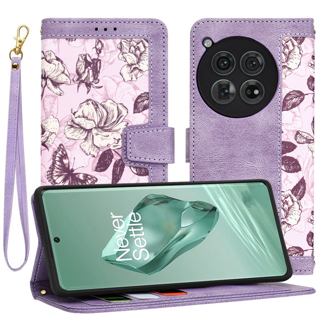 Husa de protectie Techsuit FlipCraft compatibil cu OnePlus 12, Mysterious Purple