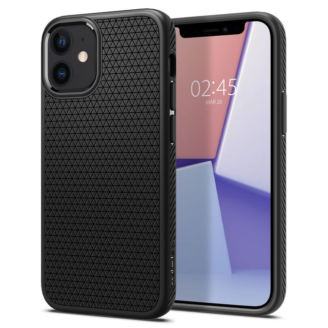 Husa de protectie Spigen Liquid Air (ACS01701) compatibil cu iPhone 12 / iPhone 12 Pro, Negru
