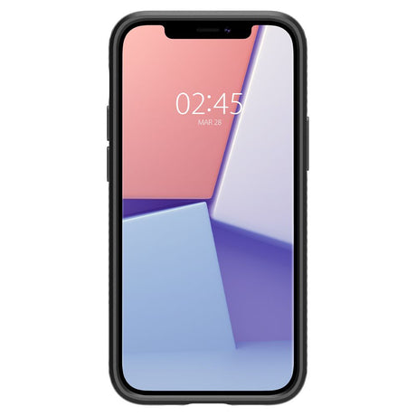 Spigen Liquid Air ACS01701 fekete tok iPhone 12 / iPhone 12 Pro készülékhez